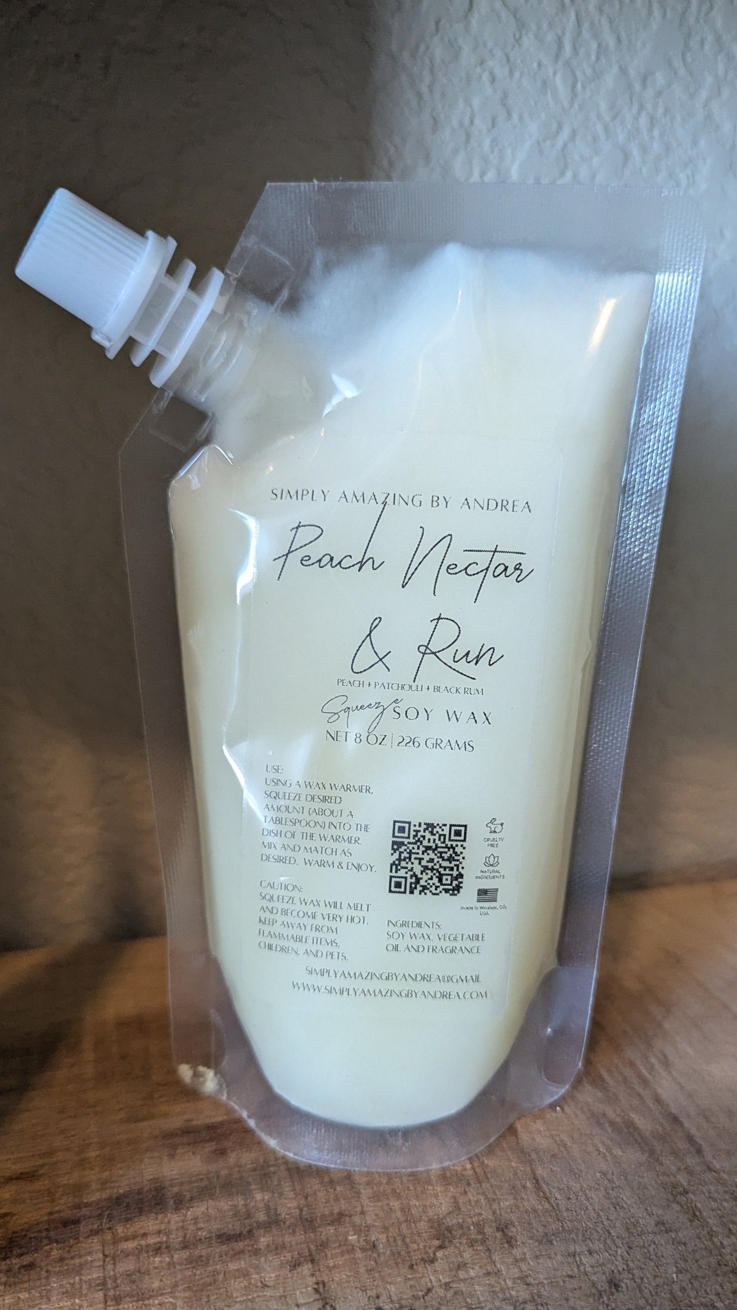 Squeeze Soy Wax - Peach Nectar & Rum