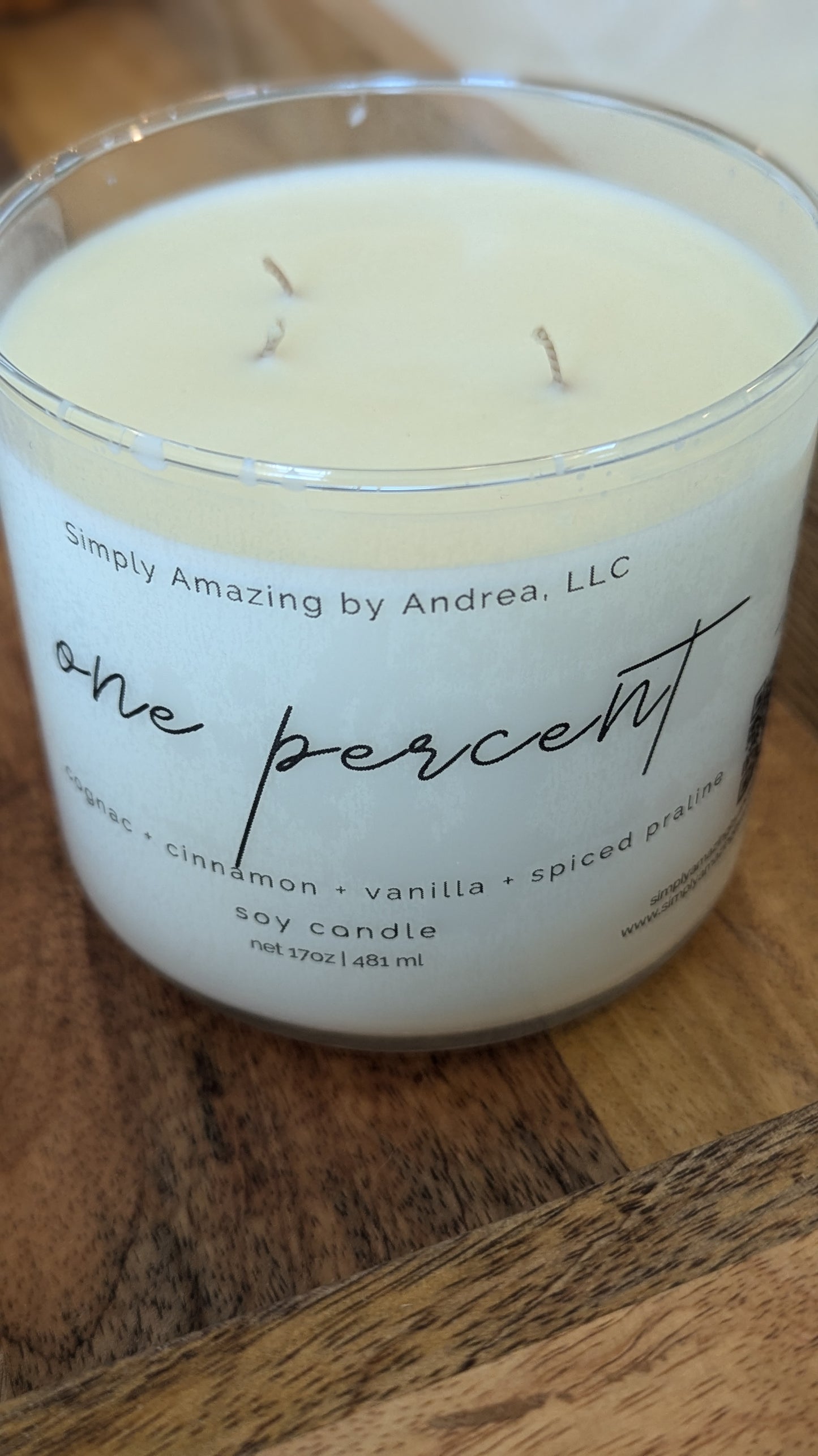 One Percent Soy Candle (large)