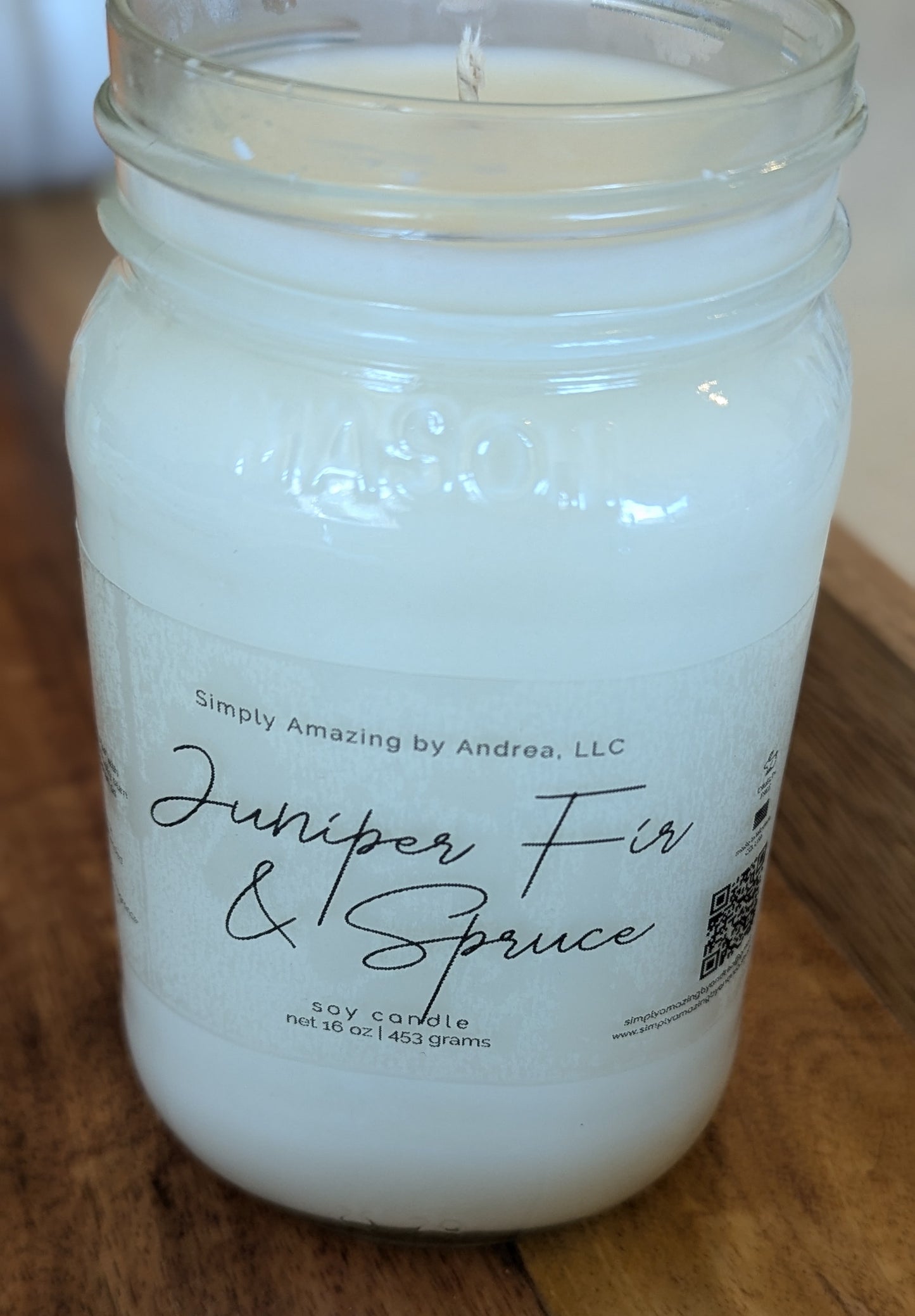 Juniper Fir and Spruce Soy Candle (large)