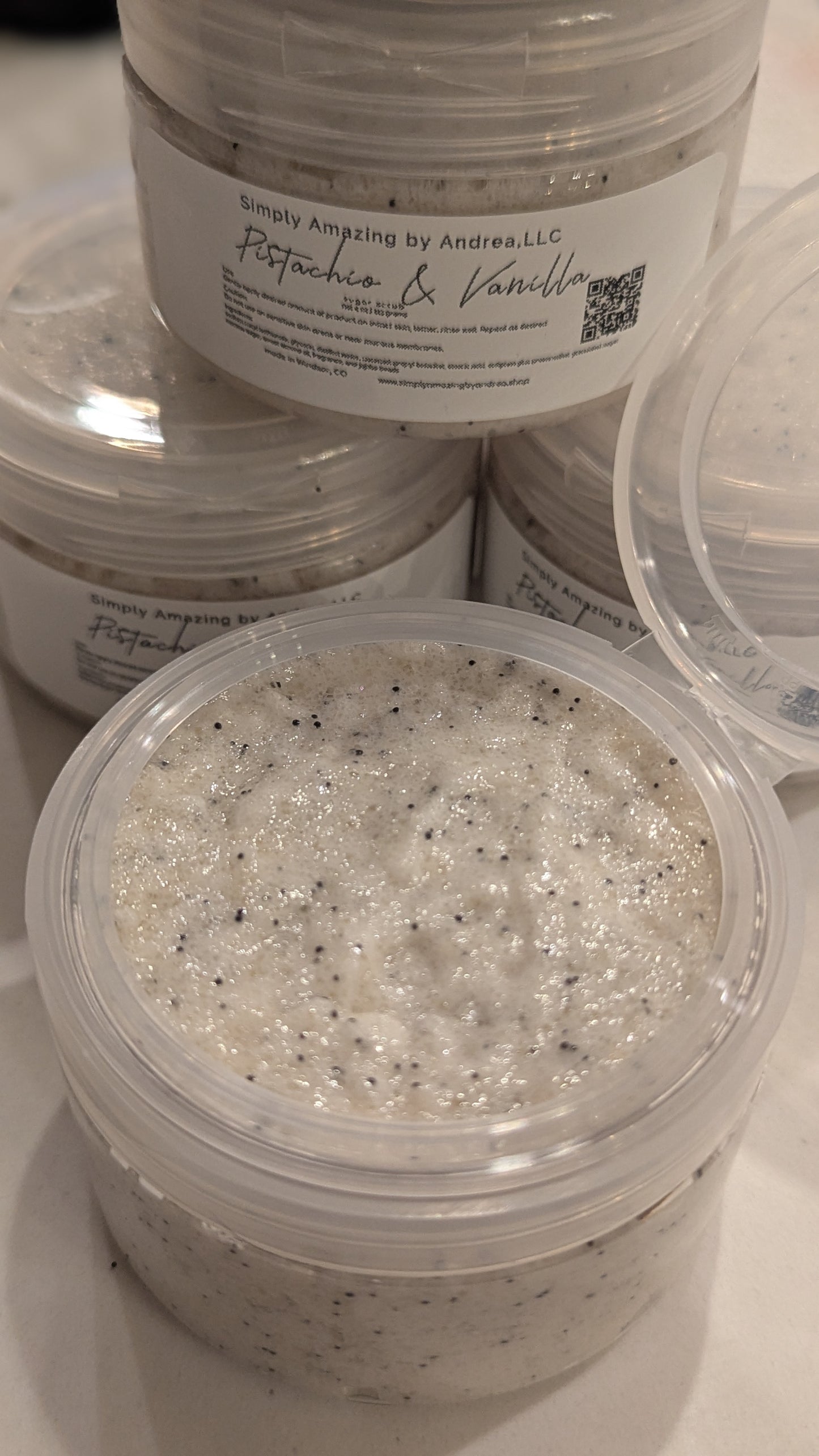 Pistachio and Vanilla Sugar Scrub