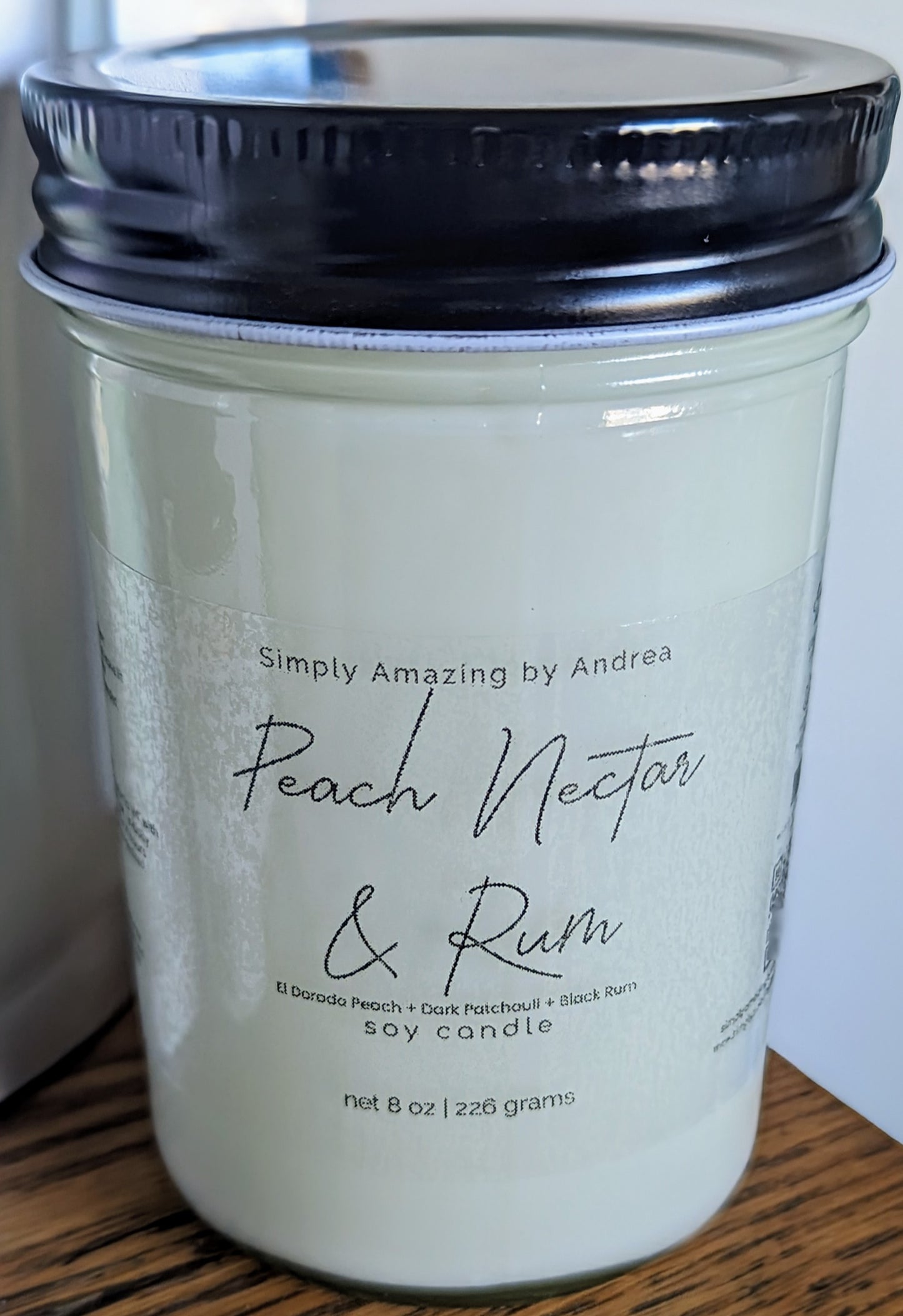 Peach Nectar & Rum Soy Candle
